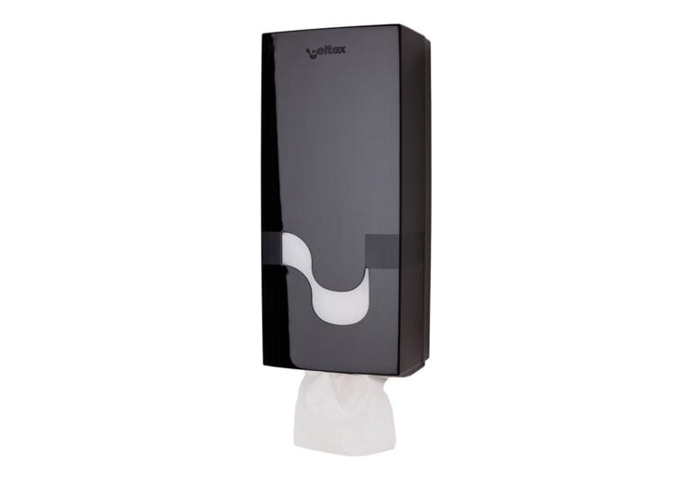 CELTEX MEGAMINI CRNI DISPENZER ZA SLOŽIVI TOALET PAPIR