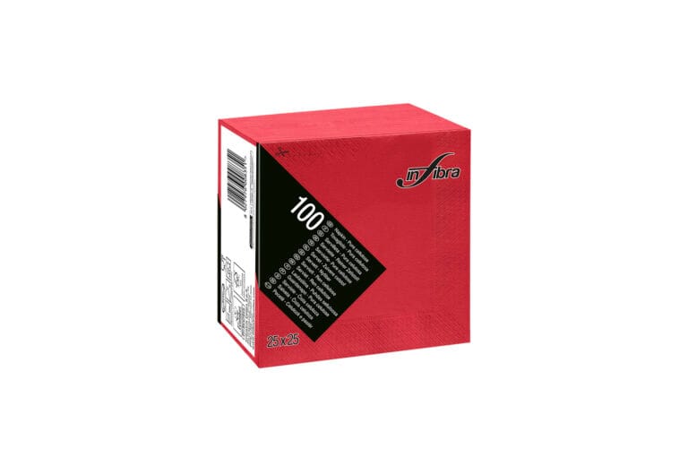 CELTEX INFIBRA TOUCH CRVENA LAMINIRANA SALVETA 25 x 25 CM